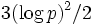 3(\log p)^2/2
